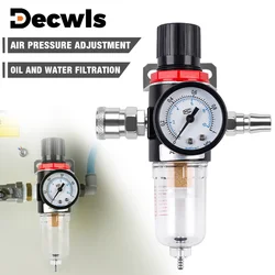 AFR2000 1/4 Pneumatic Filter,Air Pressure Regulator For Air Compressor,Oil-water Separator,Copper Filter Element,Pneumatic Tools