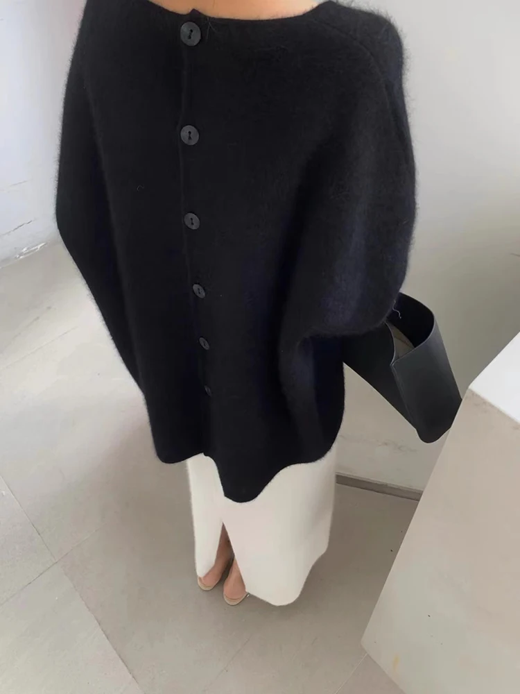 

Premium Bear Fur Knitted Sweater Women's Open Cardigan Soft Fluffy Autumn Winter New Style European Fashion Casual Long Sleeve