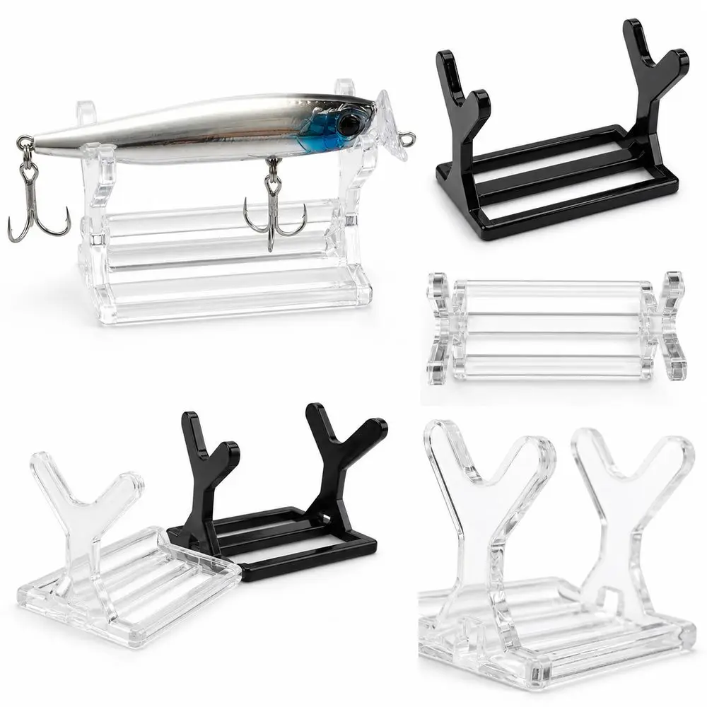 Acrylic Fishing Lure Display Stand Support Rack Structure Sturdy Bait Display Shelf Decorative Lure Holder Rack