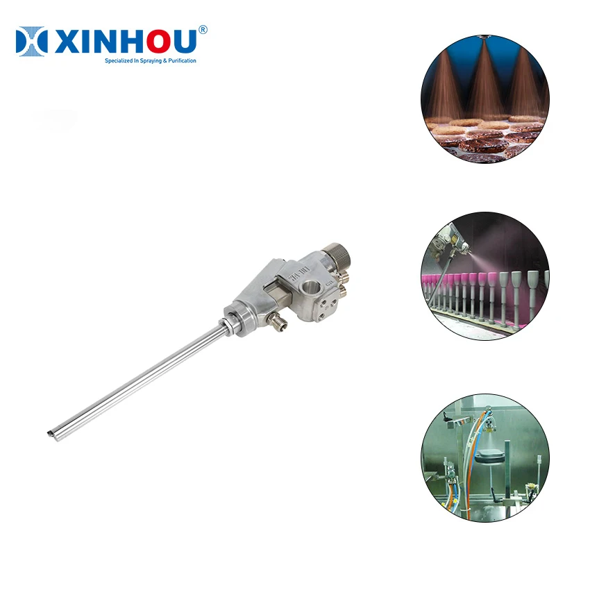 XINHOU round spray automatic wa1218 long barrel  gun for painting and coating