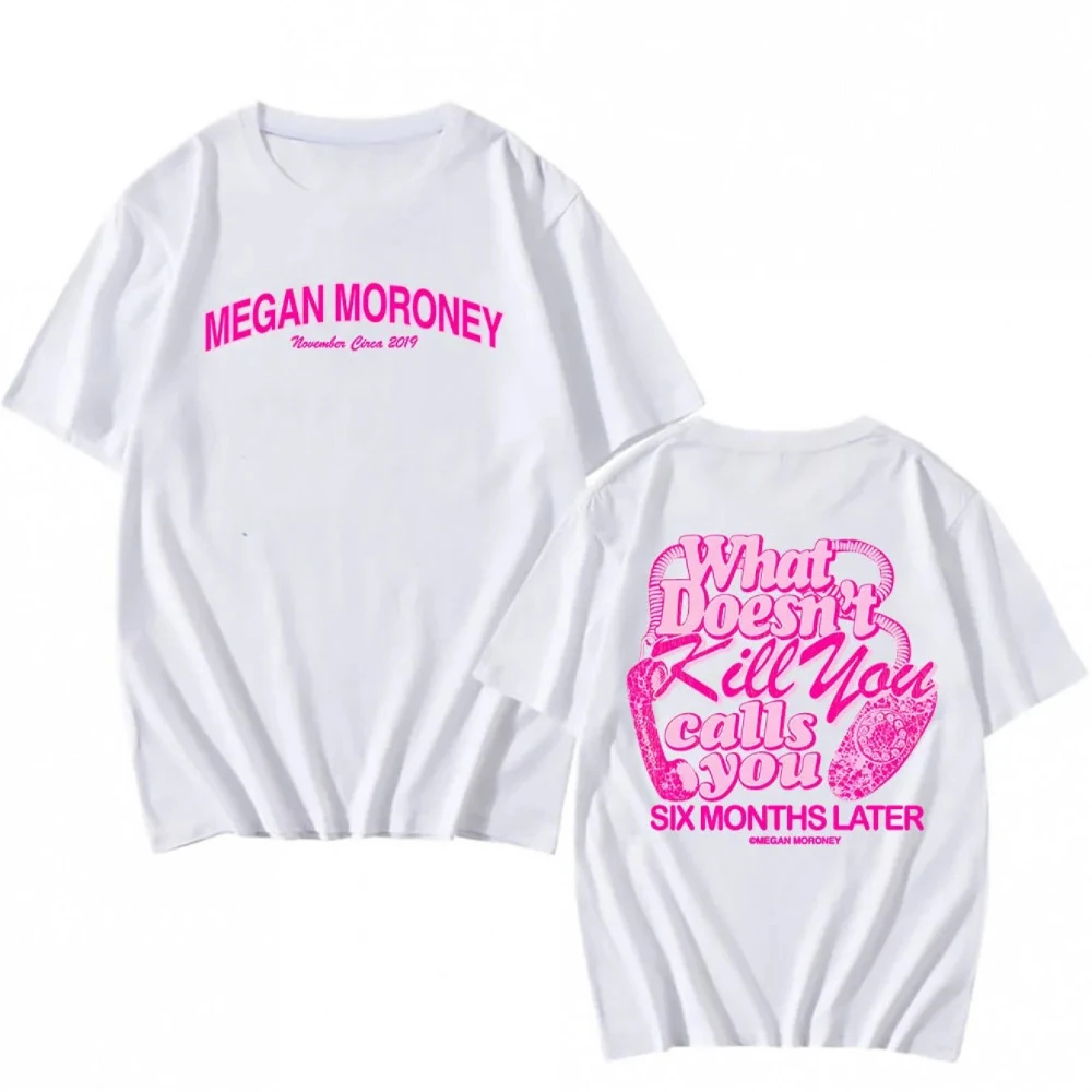 Meghan Moroney Vocalist What Doesn'T Kill You Calls You Album Graphic T-Shirt White Base Purple Print, Unisex Loose Fit