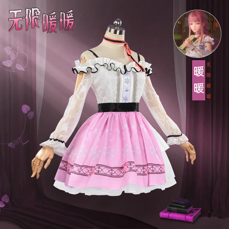 

New Game Infinite Warm Coswear Open World X Dress Up Adventure Pink Dress Cosplay Cosplay Costume