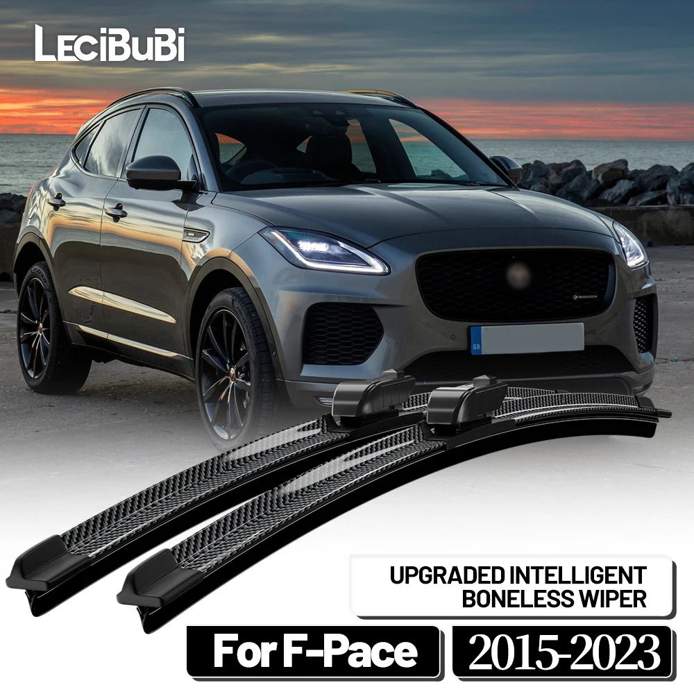 Für Jaguar F-Pace F Tempo X761 2015-2023 2019 2020 2021 2022 2 stücke Frontscheibe Wischer klingen Scheibenwischer Carbon Faser