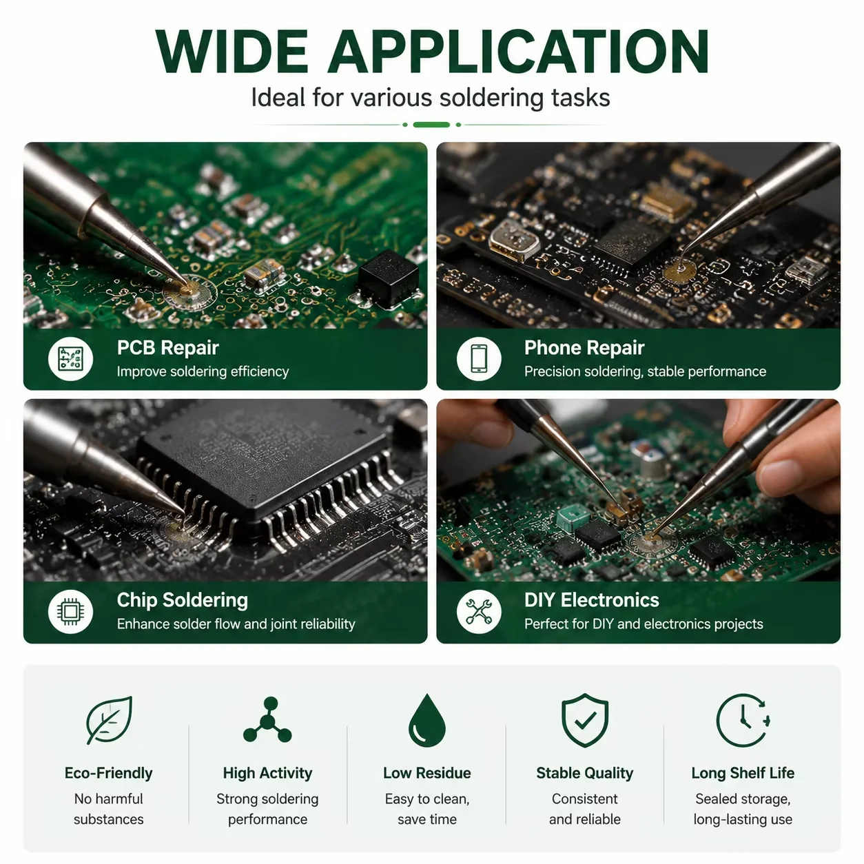 Professional Soldering Paste Improve Solder Flow Remove Oxidation Boost Welding Firmness For Circuit Board Battery Repair