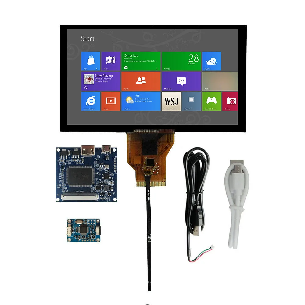 

6.5 Inch AT065TN14 LCD Screen Display Driver Control Board Digitizer Touchscreen HDMI-Compatible For Raspberry Pi PC Monitor