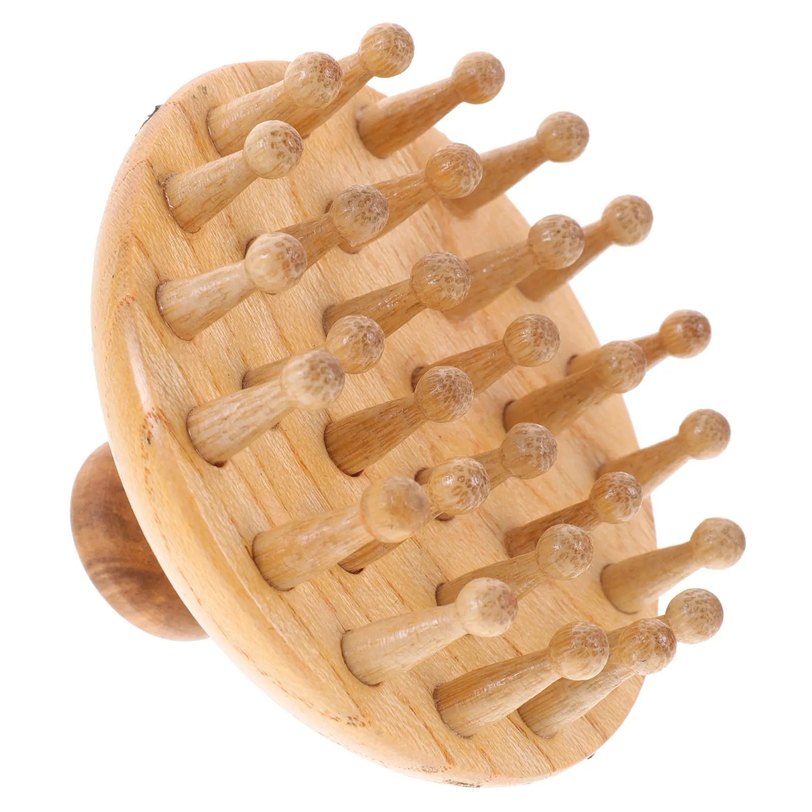 

Acupoint Relaxation Massaging Wooden Anti-static Head Acupoint Massage Comb Portable Wooden Comb for Gift Women Acupoint Head