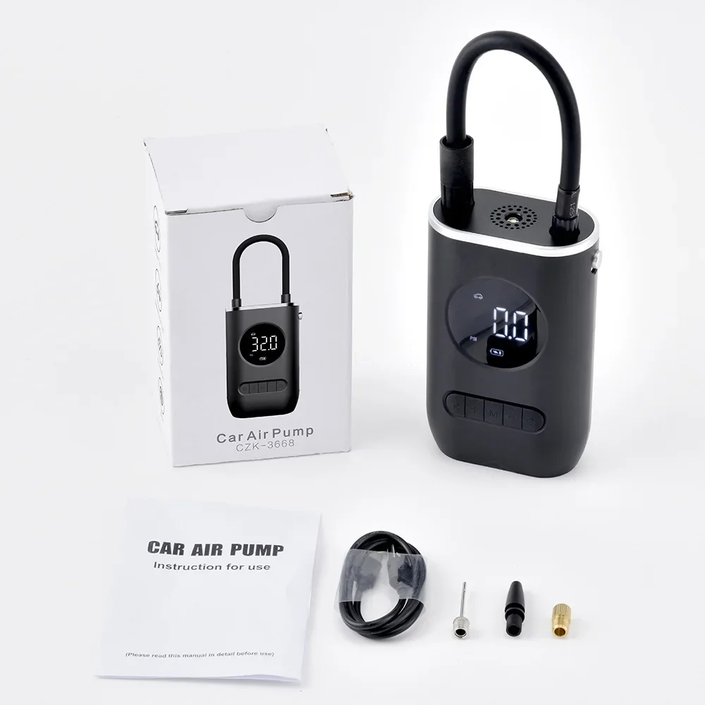 Portable Wireless Car Inflation Pump - Electric Automatic Tire Inflator For Motorcycles