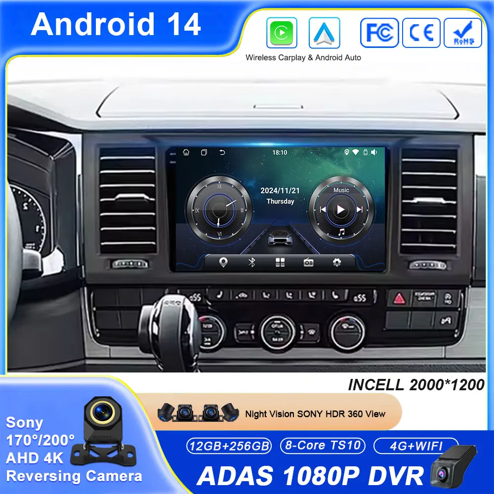 

Android Carplay Auto For Volkswagen Caravelle 6 T6.1 T6 2015 - 2020 Car Radio Multimedia Navigation Player Stereo BT No 2din DVD