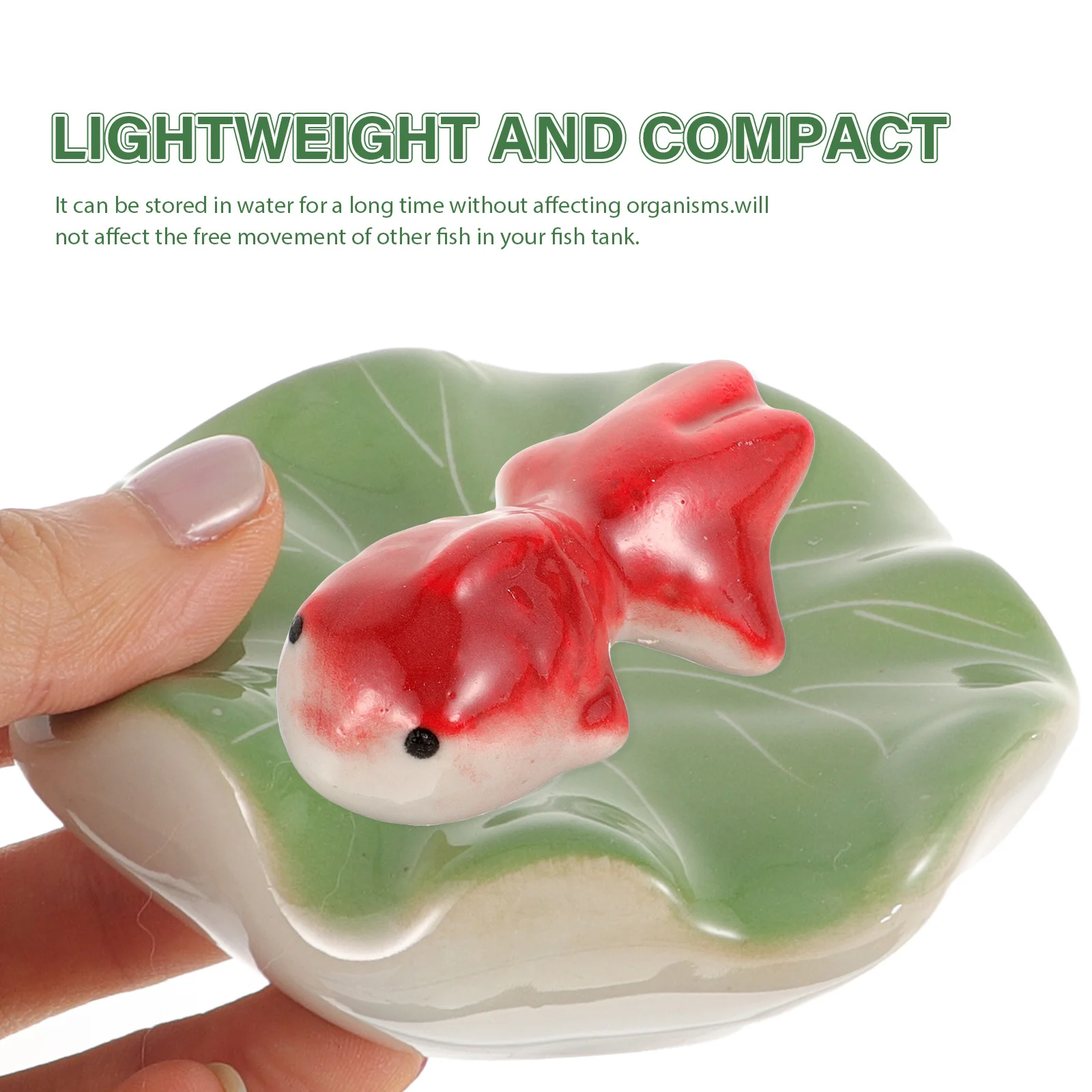

3Pcs Ceramic Floating Decors Hand Painted Fish Tank Decor Aquarium Supplies Floating Aquatic Creature Figurines