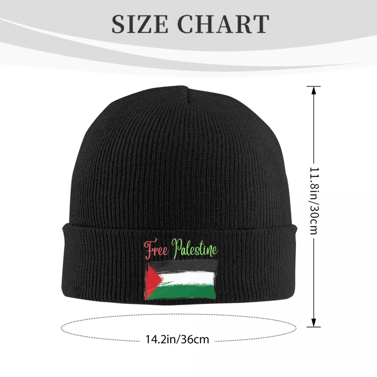 Palestined Bonnet Hats donation Beanies Men Women Unisex Fashion Thermal Elastic Beanie Hats Autumn Winter Gym Graphic Cap