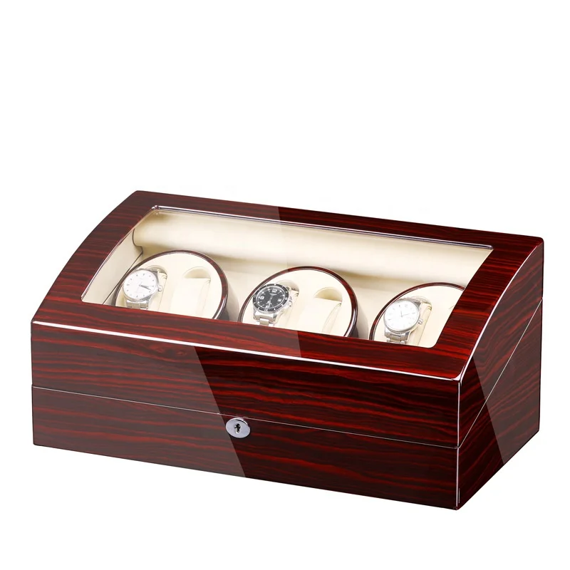 2022 Wooden 6+7 Slots Automatic Watch Winder Display Home Luxury Orbit Automatic Watch Box Winder Safe Extract Storage