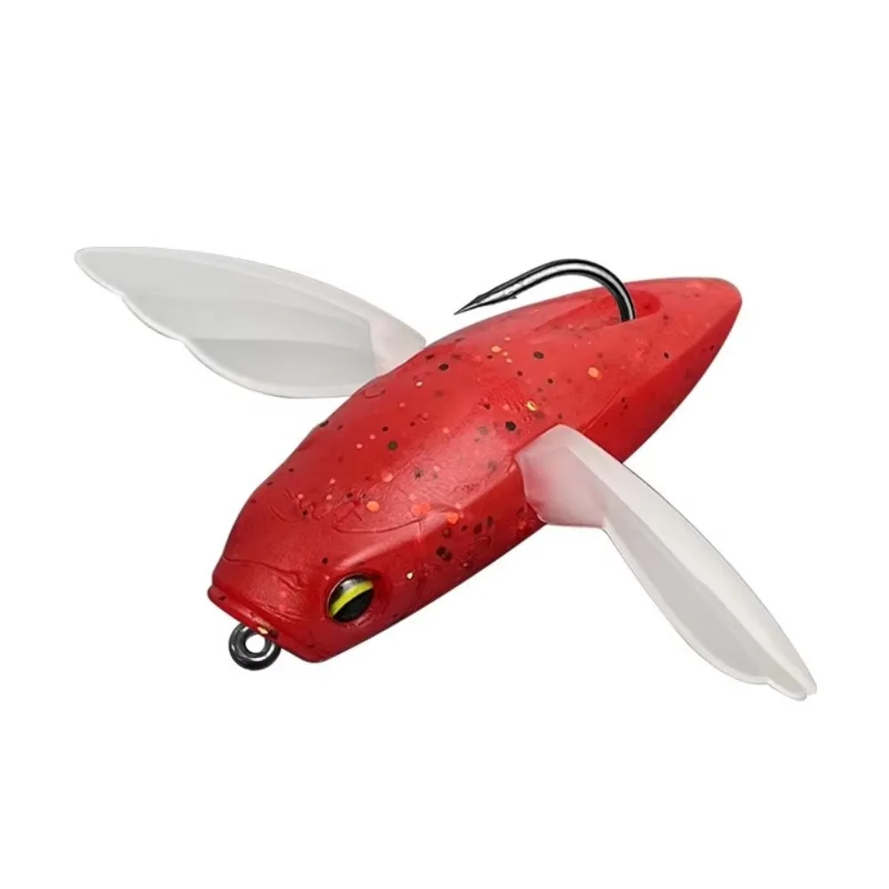 

2025 6.5g Weight Fishing Soft Lure 55mm Size Fly Fishing TPE TPR Bait Drag Bait Bird Shape Winter Fishing Baits Pike Fishing