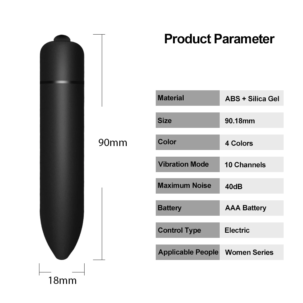 Mini Bullet Vibrator for Women 10 Speed G Spot Vagina Clitoris Stimulator Dildo Female Sex Toys for Masturbation Adult 18