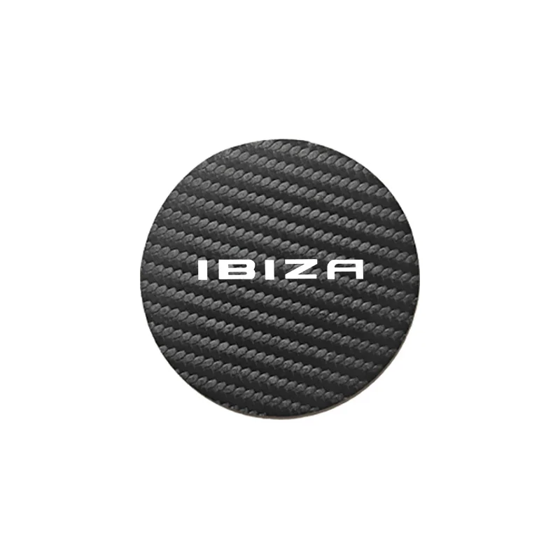 2 Pcs Car Water Cup Mat Anti-Slip Pad For Seat CUPRA LEON MII IBIZA EXEO AROSA ARONA ALTEA CORDOBA ATECA TARRACO TOLEDO ALHAMBRA