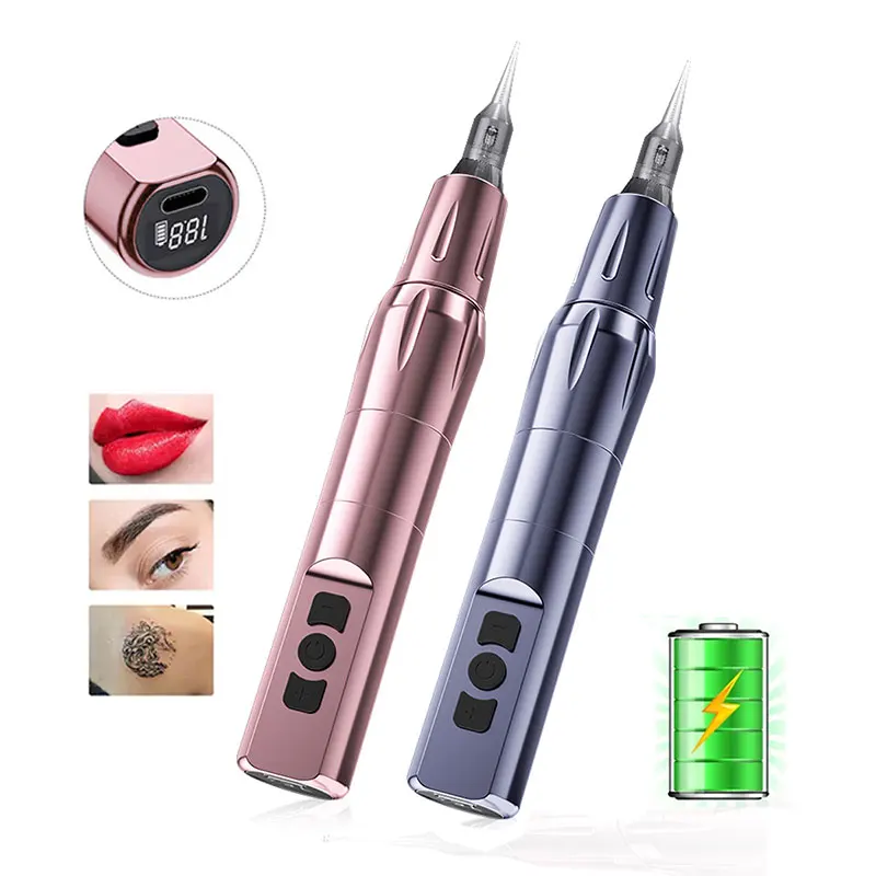 

Wireless Rotary Rechargeable PMU Tattoo Machine Permanent Makeup Microblading Eyebrow Lip Eyeliner Tattoo Gun