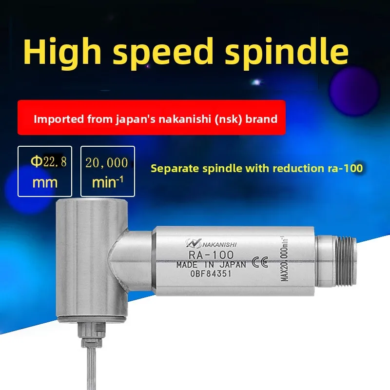 

JapanNAKANISHIChinese and Western90°Right Angle Electric spindleRA-100Chinese and Western with Reduction Main Shaft