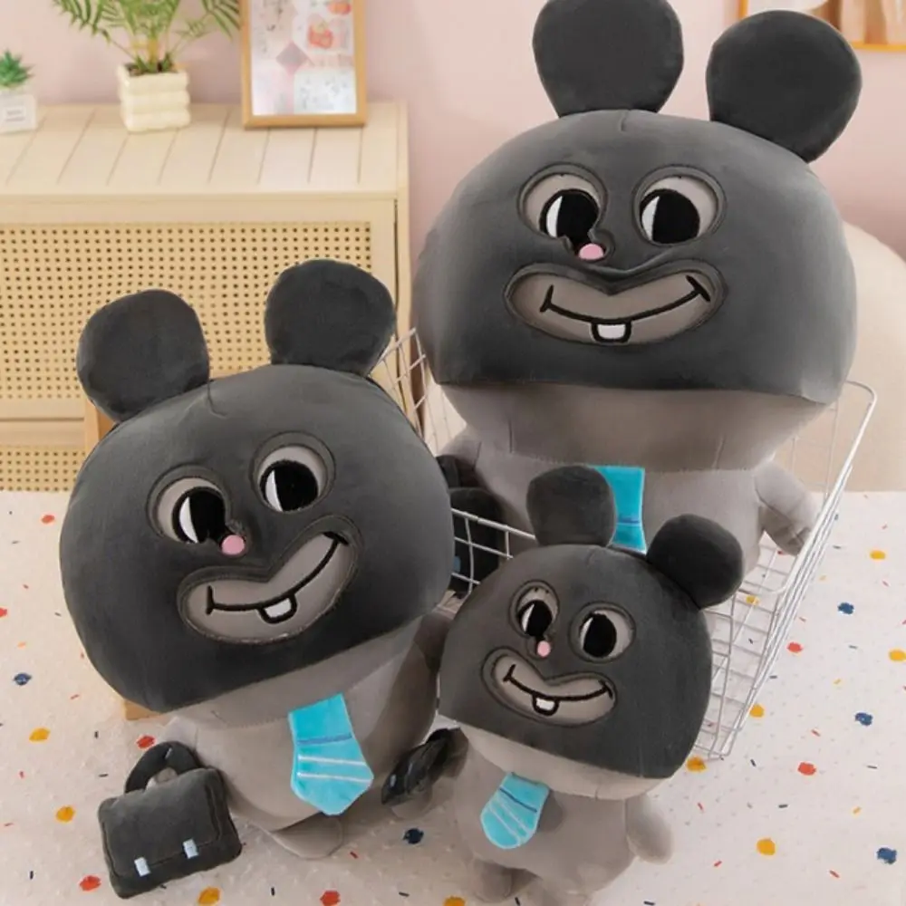 子供のおもちゃビッグマウスラットぬいぐるみ花を抱きしめるバックパックぬいぐるみマウス人形かわいいグレー動物ぬいぐるみ枕家の装飾