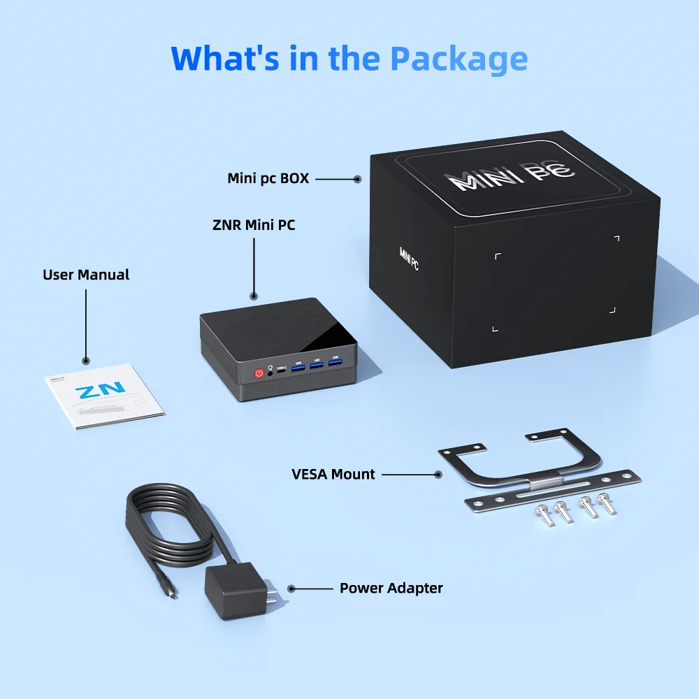 TexHoo AMD Ryzen 5 5500U Mini PC Dual Gigabit LAN Firewall Router Mini Desktop Computer M.2 2280 NVMe DDR4 DP HDMI*2 Win11 WIFI6