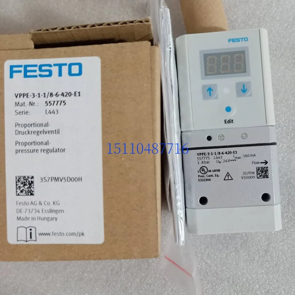 

Festo FESTO Proportional Valve VPPE-3-1-1/8-6-420-E1 557775 In Stock