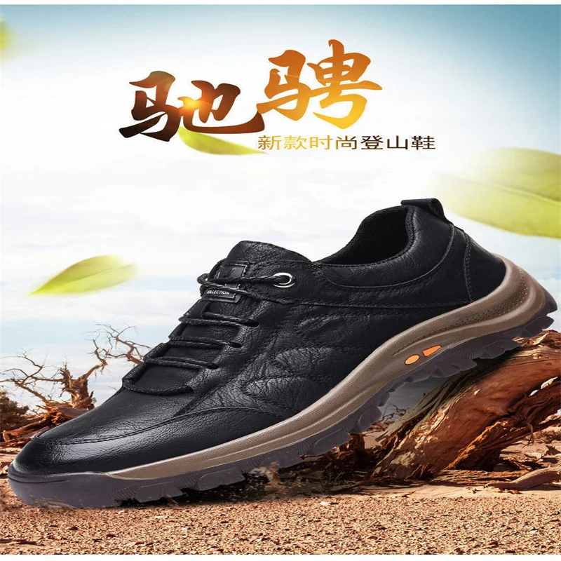 

Leather Shoes Men's Leather 2021 Spring New Men's Business Casual Soft-soled Non-slip Breathable All-around Shoes