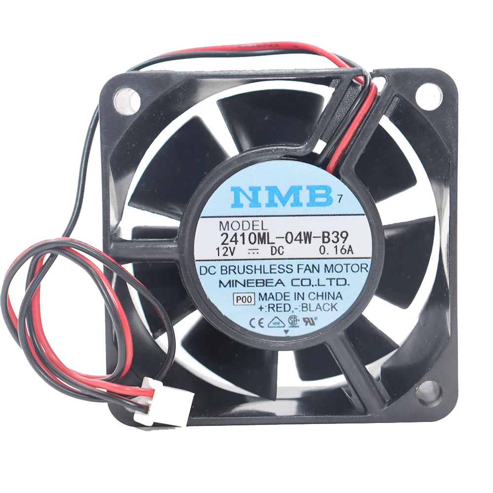 

Вентилятор охлаждения NMB 2410ML-04W-B39 6 см 6025 с шарикоподшипником, трехпроводной, DC12V 0.16A для электроники и оборудования