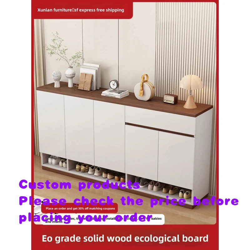 custom.Modern Minimalist Wall Mounted All Aluminum Shoe Cabinet, Customizable Entryway Storage Cabinet Home Entrance