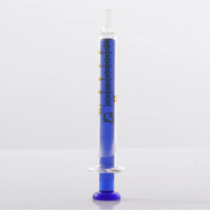 Seringa De Vidro 1ml-100ml Vidro Injector Sampler Seringa Laboratório Vidraria Injector Sampler Dispensação com Tinta Medicina Química