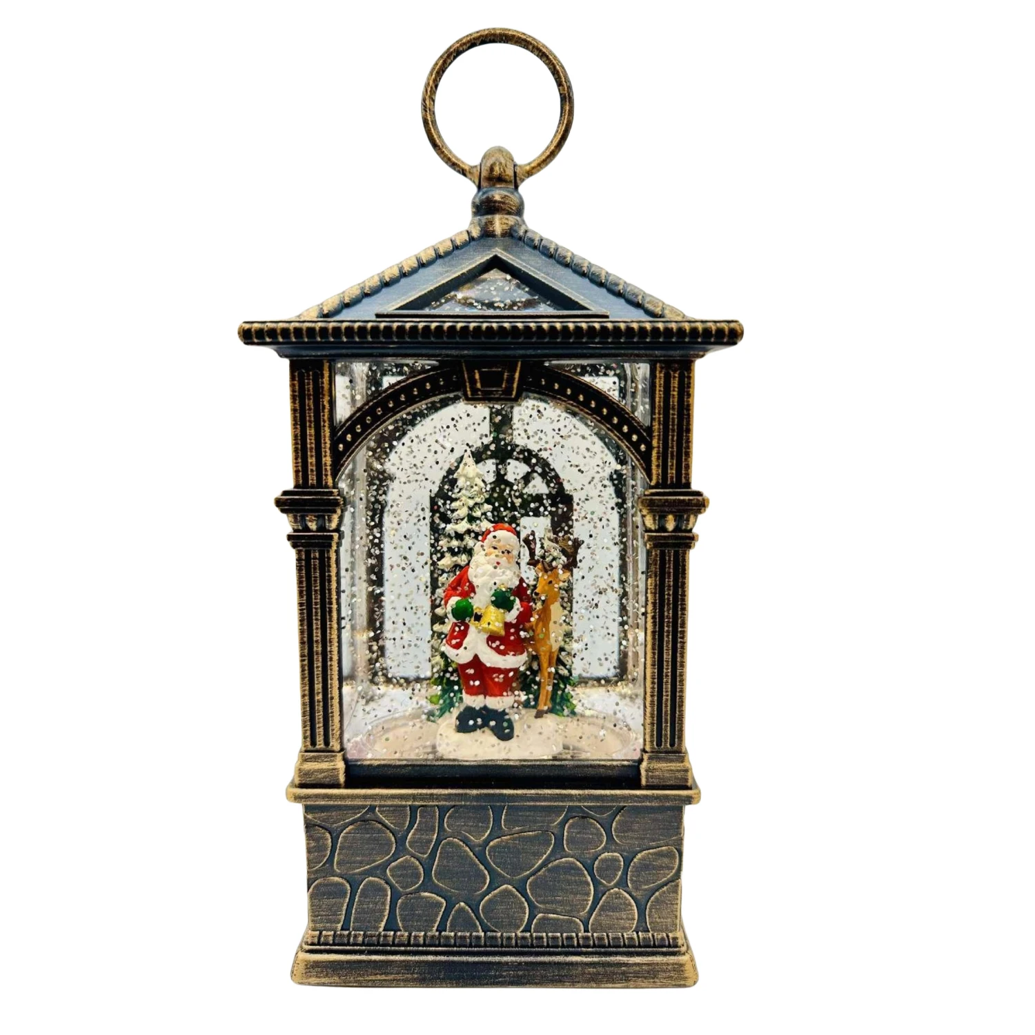 

Рождественские украшения ветровой фонарь светодиодный подсвечник лампа Санта-Клаус Снеговик Лось ночник рождественские украшения