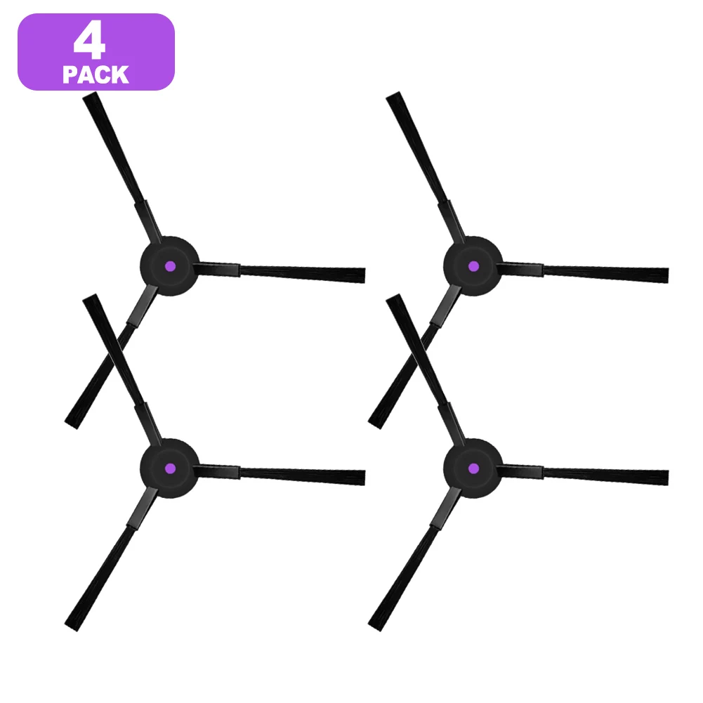 F10/4 Uds. Cepillo Lateral de repuesto de plástico + nailon limpieza eficiente de esquinas para JONR para T5 Pro accesorios de piezas de Robot aspirador