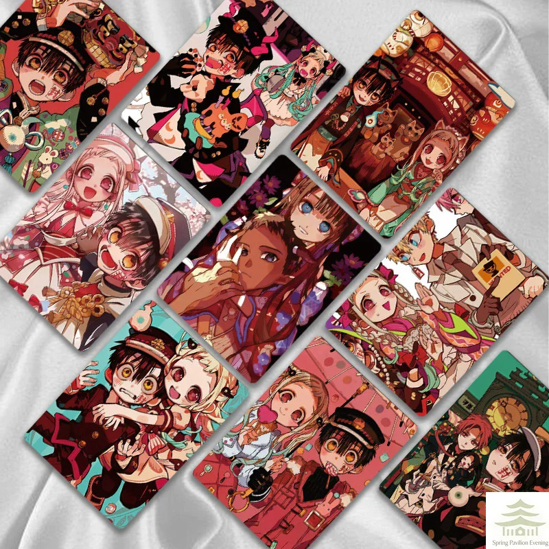 55PCS Cartões Holográficos de Anime Toilet-bound Hanako-kun - Cartões de Fotos de Personagens de Mangá Japonês