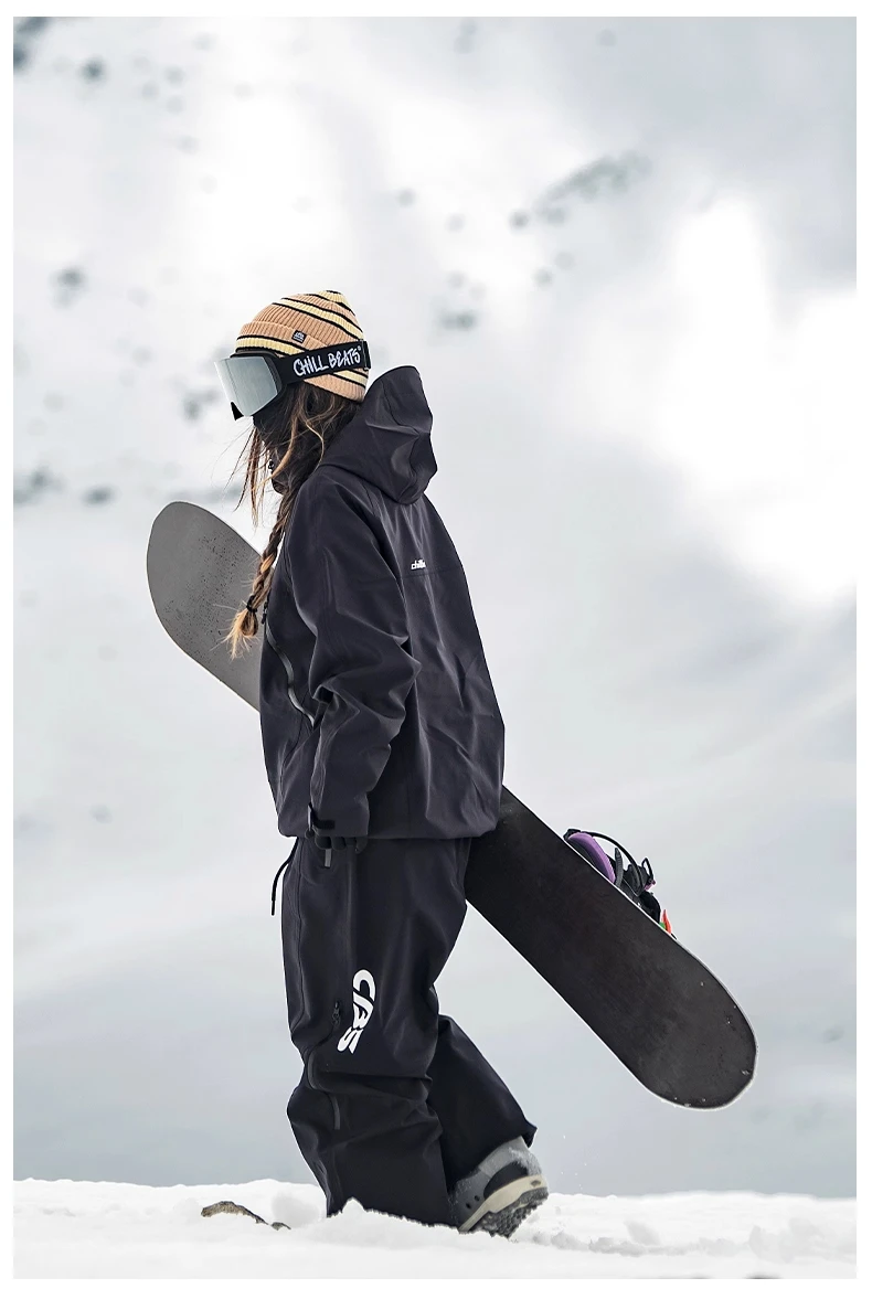 John Snow 2026 Ski-Jacke & -Hose im amerikanischen Stil, Unisex, wasserdicht, thermisch, Snowboard-Mantel, lockere Passform, Wintersport für Herren und Damen – Detail 31
