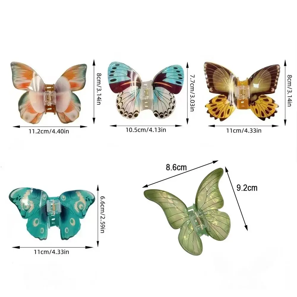 Креативная имитация когтей для волос, градиент цвета, акриловая большая заколка для волос, аксессуары для волос, шпилька, красочная заколка для хвоста