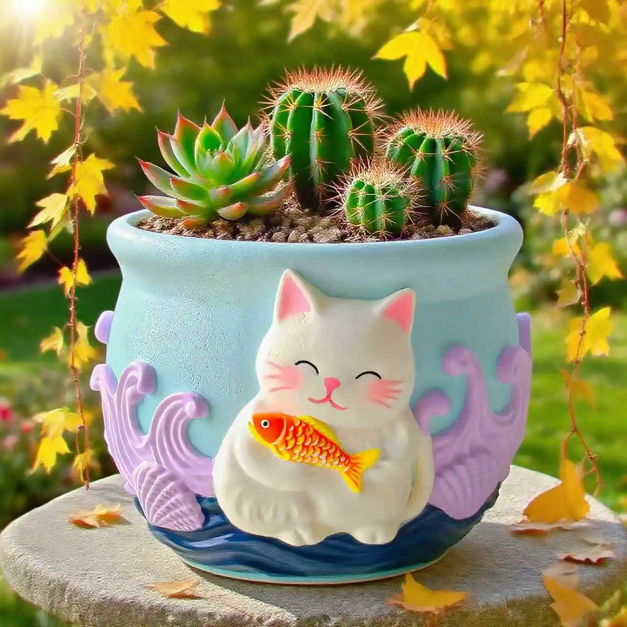 

​Animal Silicone Mold for Plaster Planter DIY 3D Relief Flower Pot Resin Craft Home Decoration Tool Garden Decor Christmas Gift