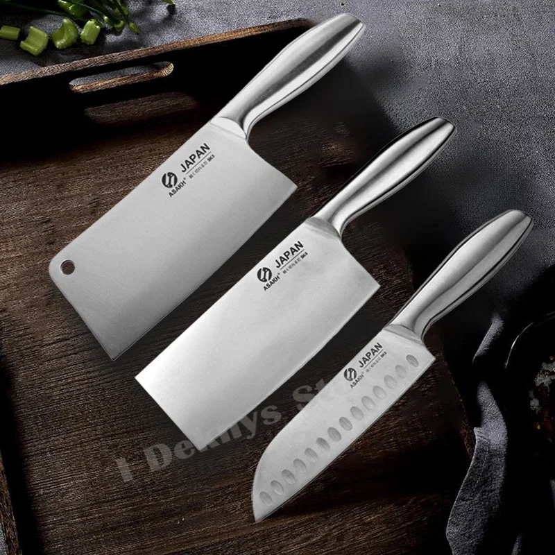 Japanese Kitchen Chef Knife Meat Fish Slicing Vegetable Cutter Stainless Steel Cleaver Knife Butcher Chopping Kitchen Knives