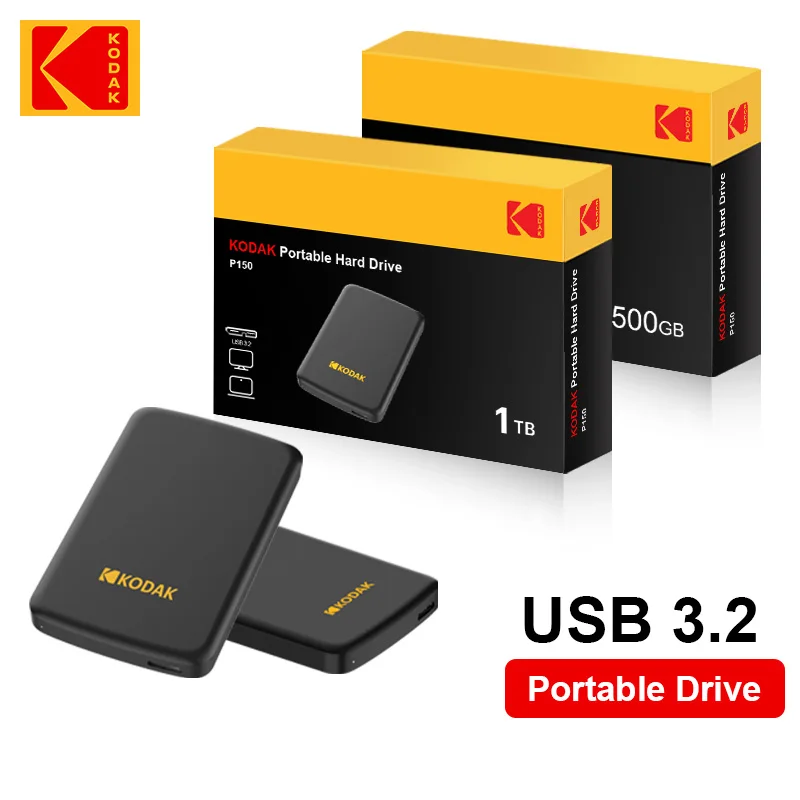 

External Mechanical Hard Drive P150 USB3.0, high-speed transmission, stable and durable, suitable for backup and storage