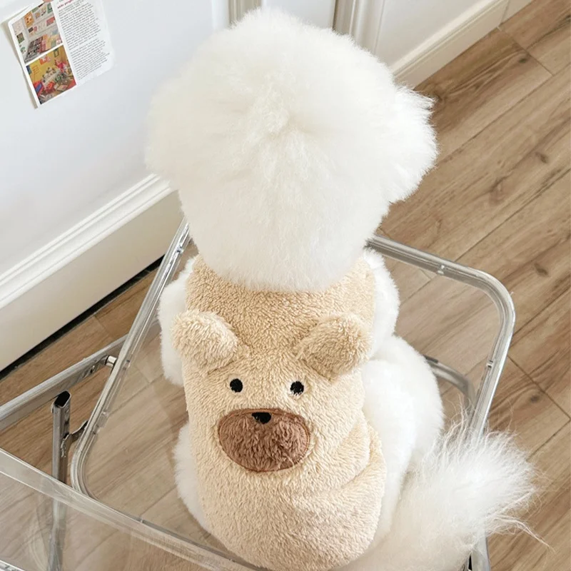 Chaleco de invierno patrón oso para perros Chihuahua Yorkie y gatos - imagen 2