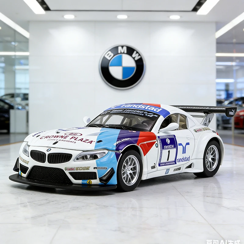 

1/32 BMW Z4 GT3 Alloy Model Car Toy Diecasts Metal Casting Sound and Light Car Toys For Children Vehicle