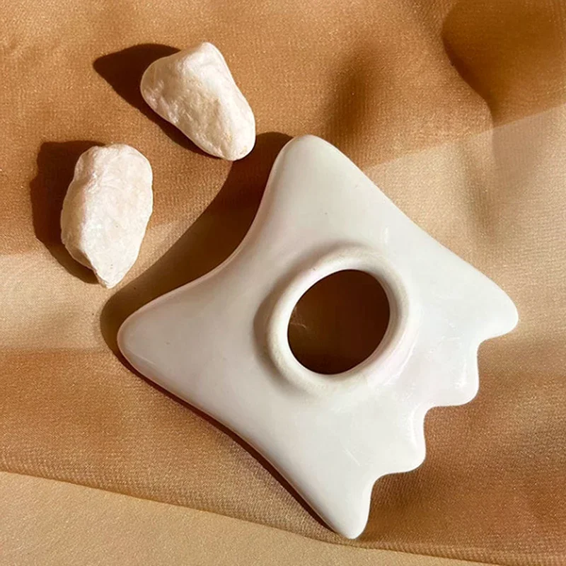 

Керамический скребок для лица, керамическая доска Гуаша, антивозрастной уход за кожей лица, уменьшение темных кругов, удаление морщин