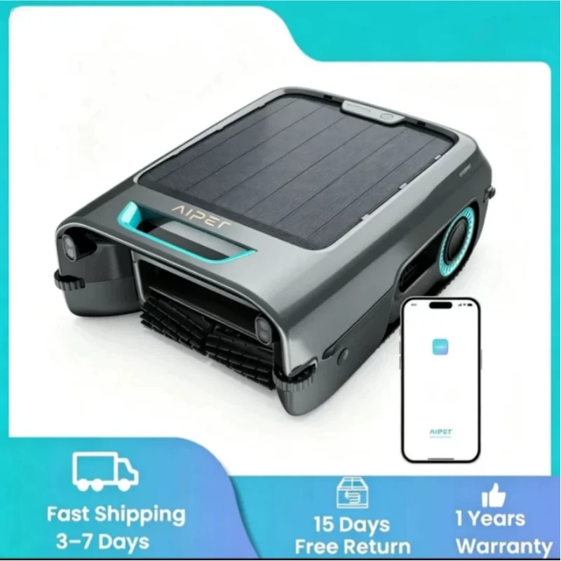 Aiper EcoSurfer S2 Cordless Robotic Pool Cleaner with APP, Dual Charging Modes 360° Top-to-Bottom 10x Faster Pool Cleaning Robot