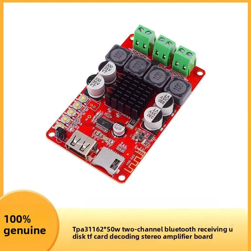 TPA3116 2x50W Stereo Amplifier Board with Bluetooth USB TF Card Decoder