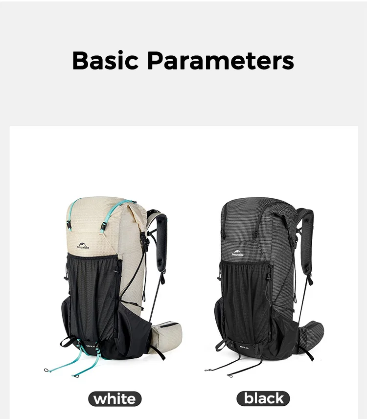Naturehike Rock 2.0 Wanderrucksack Großer Outdoor-Rucksack für Freizeitsport und Reisen Kletter- und Campingrucksack – Detail 3