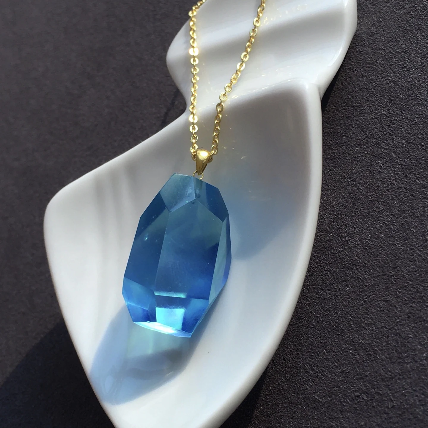 

Natural Blue Aquamarine Pendant Women Bead 24.2/12/16mm Faceted Aquamarine Brazil Fashion Beads Necklace AAAAA