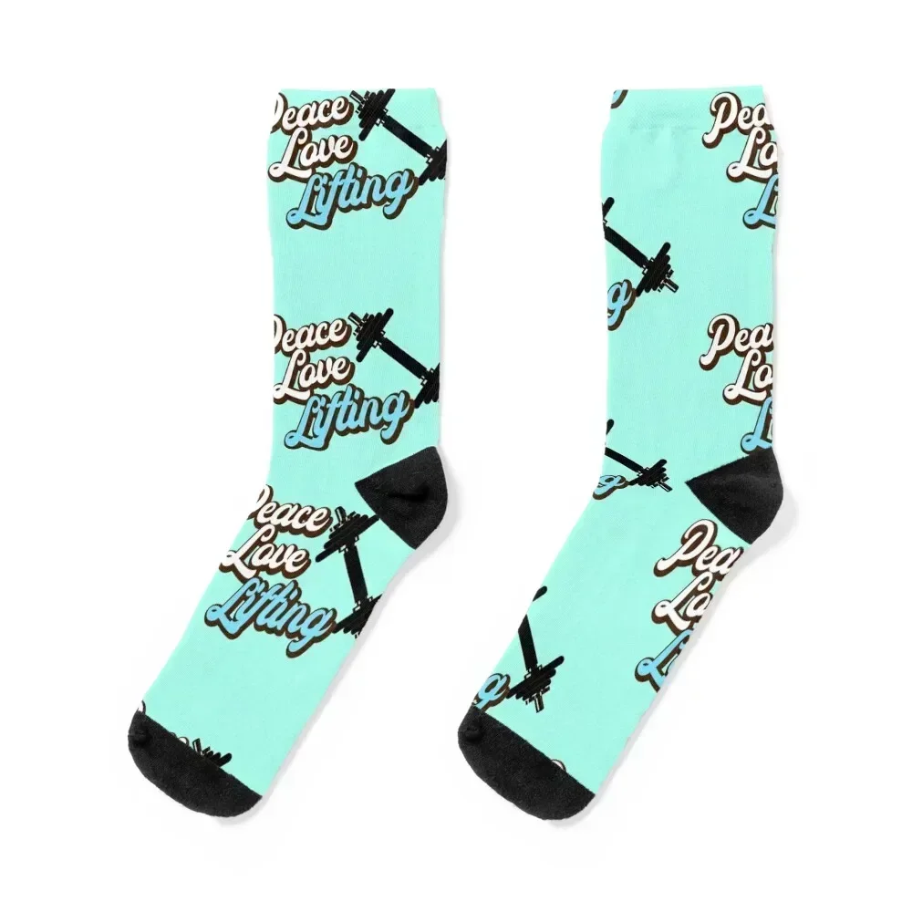 

Peace Love Lifting. Socks new in's designer cartoon Socks Men's Women's