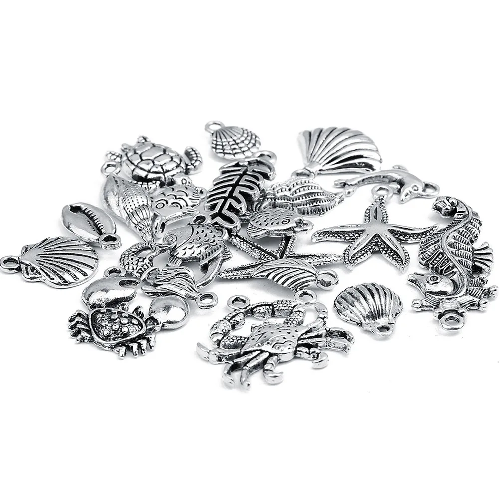 

30 Pcs Alloy Pendant Accessories DIY Jewelry Making Craft Star Earring Pendants