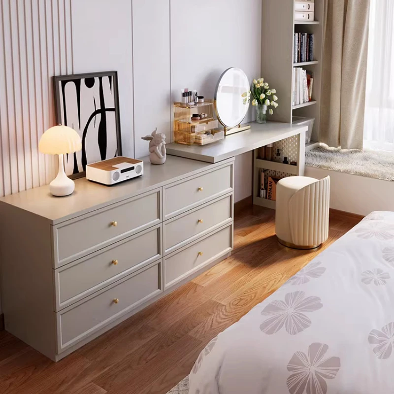 

Bedroom Bucket Cabinet Dressing Table Bed End Storage Cabinet Makeup Table Small Unit Makeup Table Solid Wood Dressing Cabinet