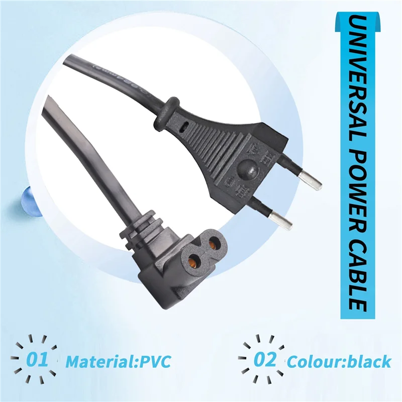AT93-ユニバーサル電源ケーブル HY300、HY320、HY300 PRO、Hy320mini プロジェクター用さまざまなプロジェクター EU プラグ