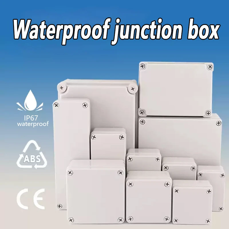 Nueva caja de conexiones impermeable para exteriores de material ABS y policarbonato, caja de distribución de cables para electrónica industrial.