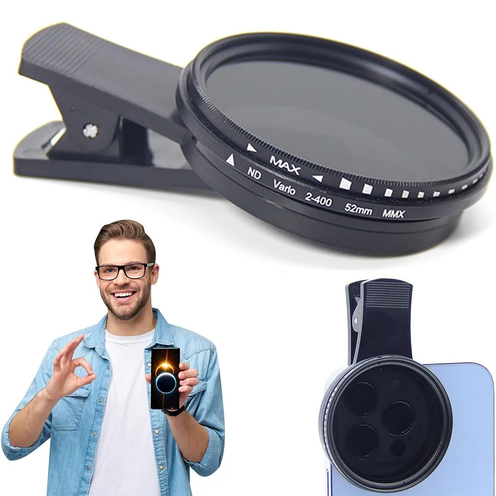 Clip-On Photo Lens For Cell Phones Light Filter Multi-Purpose Polarized Lens For Most Phone