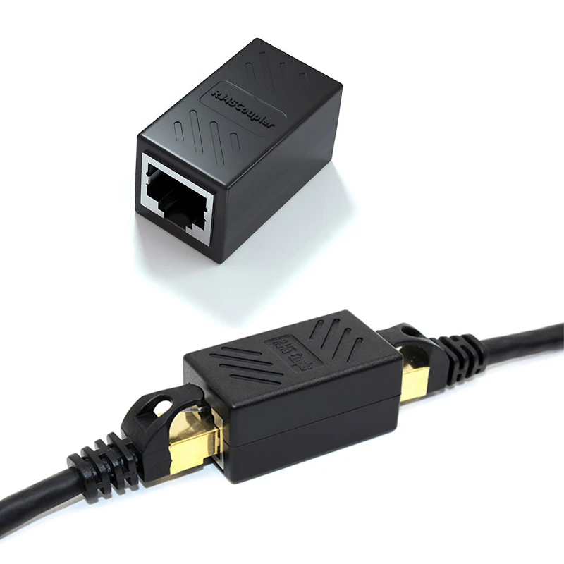RJ45 żeński na żeński Port sieciowy Ethernet LAN złącze rozdzielacza głowica transferowa RJ45 łącznik adaptera CAT5 CAT6 gniazdo