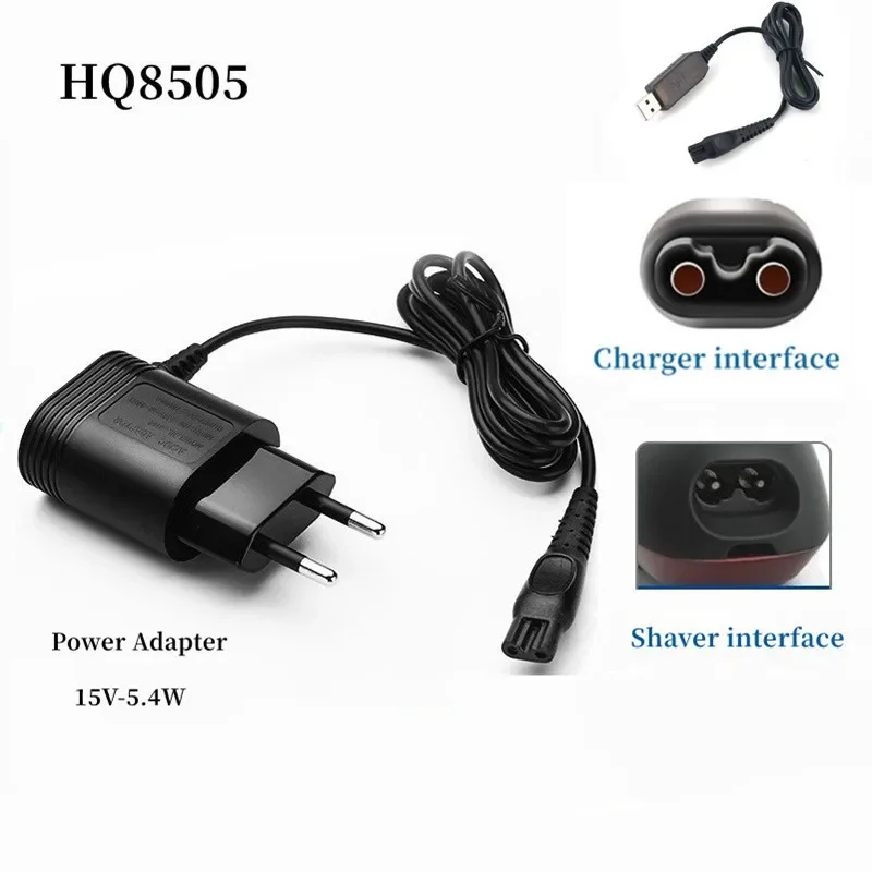 AC Power Adapter Charger for HQ8505 HQ6 HQ7 HQ8 HQ9 RQ S5000 Electric Shaver Shaving Machine EU/USB Plug High Quality